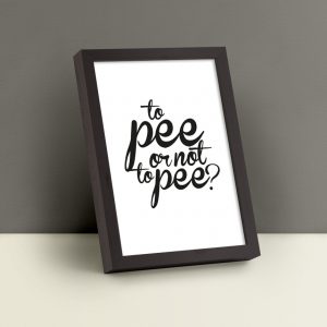 to pee or not to pee