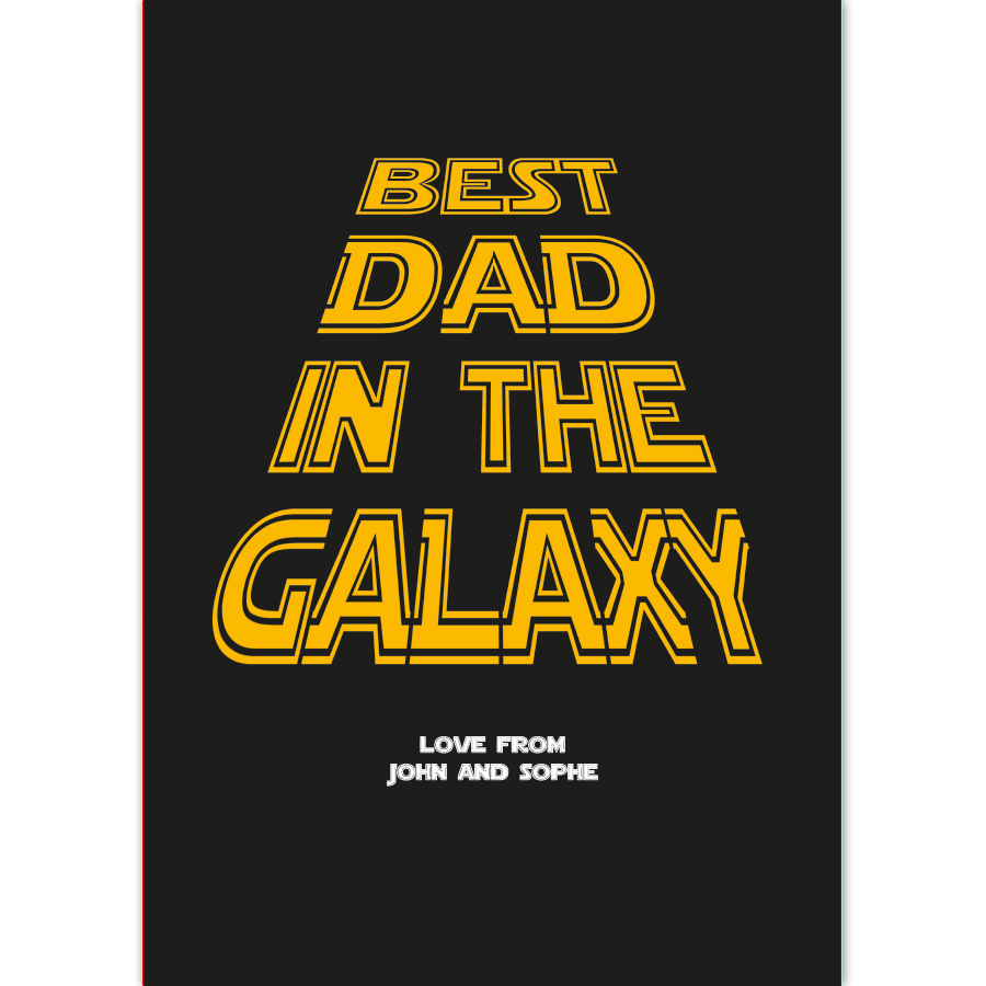Best dad in the galaxy detail